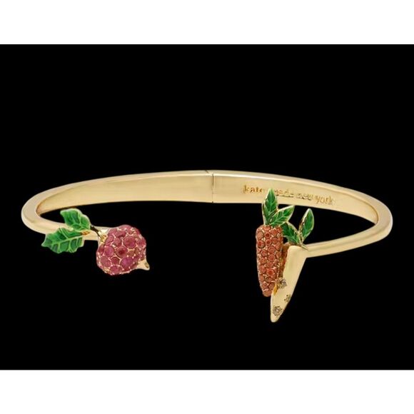 kate spade Jewelry - Kate Spade NEW Harvest Time vegetable bracelet hinge cuff